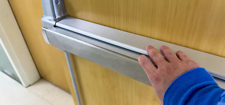 Installing a Push Bar on a Door Palm Valley